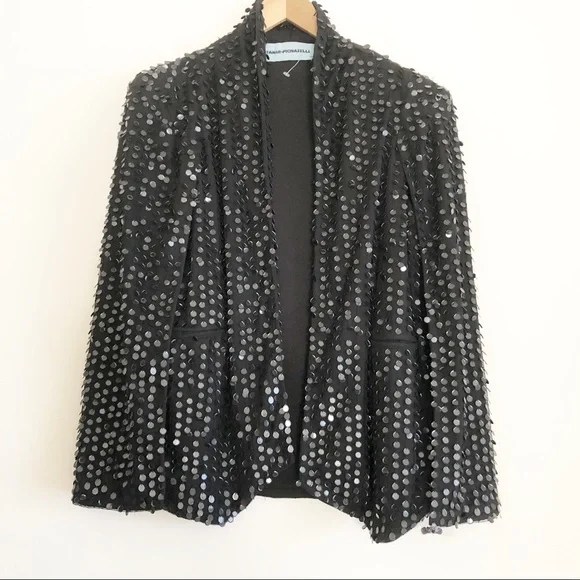 Free People Tanja Pignatelli Clara Tuxedo Cape - Picture 4 of 8